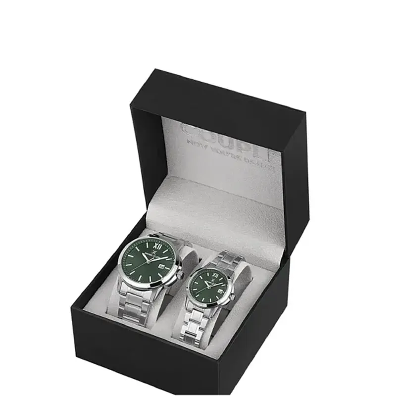 Daniel Klein Blue Dial Silver-tone Couple Set- DK.1.13839-3​
